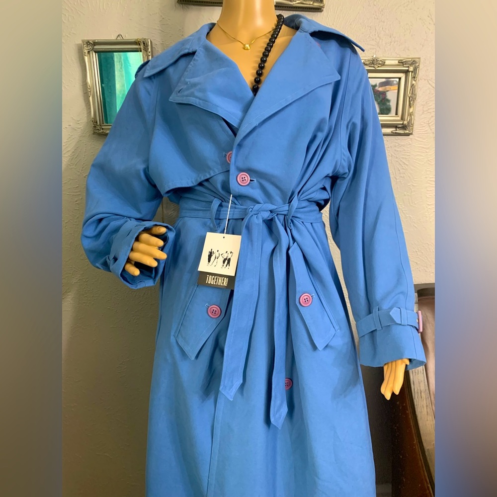 Together Blue Trench Coat by Spiegel